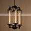 Vintage Metal Pendant Light 4 Heads Long Tube Indoor Loft Lamp CE