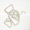 Durable Gold Nickel Free Custom Zinc Alloy Hardware Metal D Ring For Bag Garment