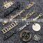 Fancy Design Garment Metal Brand Logo Metal Clothing Labels Decorative Bag Custom Metal Tags
