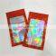 high quality large holographic packaging bags for glitter powder foil packing pouch custom laser small zipper smell proof bag
