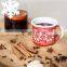 Christmas holiday 6cm orange enamel looks ceramic vintage camping metal coffee mug for gift
