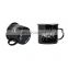 Wholesale  custom blank sublimation small enamel mug with stainless steel rim