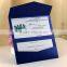 2016 Latest European Style Royal Blue Wedding Invitation with Envelope