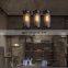 Vintage Candle Holder Iron Chandelier For Home Hotel Modern Lighting Decoration Iron Cage Pendant Lamp