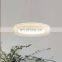 Modern Pleated Cream Chandelier For Bedroom Living Room Decor Led Pendant Light Simple Art Design Round Ceiling Lamp