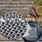 stainless steel chainmail scrubber with silicone for cast iron pan