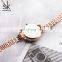 SHENGKE Feminine Bracelet Wristwatchs Lady Noctilucent Wrist Watchs Thin Rosegold Alloy Band Bracelet Watch