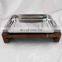 Extra large walnut chopping board cutting board with stainless steel tray