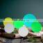 remote control led light plastic sphere modern home lamp illuminated rgb led ball bed light