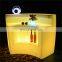 Hard Plastic Nightclub LED Bar Sofa Furniture With Remote Control Led Big Counter Table