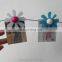 Magnetic Wire Photo Clip Holder With Flowers