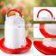 Hanging Poultry Feeder Plastic Poultry Fountain Chicken Drinker Waterer Kit Set