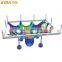 Colorful Indoor Playground Climbing Crochet Rainbow Net For Children