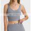Good Quality High Stretch Breathable  Built In Bra Sport Yoga Crop Tank Top Women Sexy V Neck Outdoor Training Wear Clothes