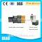 Double pillar extrusion screen changer for filtration