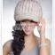 Latest Design Autumn Stylish Hat Famous Designer Real Mink Fur Hat