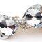 Fashion crystal hairpins horizontal clamp double hearts rhinestone - encrusted hair clip,Hair Clasp