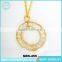 unique products to sell crystal in ring shape 18k gold jewelry necklace
