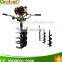 52cc gasoline earth auger machine with 100mm,150mm,200mm bit