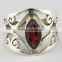 Delicate Red Garnet 925 Sterling Silver Ring, Silver Jewellery India, Gemstone Silver Jewellery