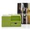Pu Faux Leather tidy tray pen pot desk orgainser hot sell brush pot multifunction PU leather pen desk organizer