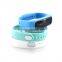 Silicone bluetooth smart wristband, sleeping monitoring led wristband, bluetooth wristband pedometer with LED display