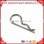 Zinc plated spring Pin & industry Hair Pin with eyelet with Grip Clip (Double Spire) R shape pin in rigging manufacturer