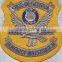 Fashion Design Custom shield shoulder laser cut embroidery felt patches,shield emblem patch