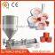 Semi-auto piston cream lotion filling machine