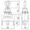 CNTD Heavy Duty 15A 250V SPST 3 Terminal Pin ON/OFF/ON Rocker Toggle Switch C513A