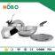 New design stainless steel wok pan with steamer