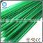 Thick diameter 2.50mm rectangular cross section profile light crimped PP plastic fiber bristle in green color for garden brush