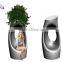 2015 popular fiberglass garden flower pots