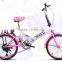 20" folding bike for lady from China / 6 speed bicycle