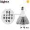 Specially Designed 12w Par38 E27 Greenhouses Structure With Hydroponic System Led Grow Light