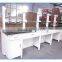 L Shape wall bench of laboratory table