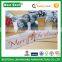 Merry Christmas White Greeting Card and Photo Blocks