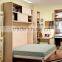 modern fashion folding murphy wall bed with bookshelf and office table