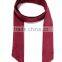 China Custom Burgundy Fashion Rose red Skinny Suede Scarf