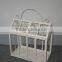 Shabby vintage decorative plant greenhouse & metal terrarium