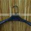 silver electroplated plastic non slip clothes hanger