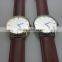 Japan Movement Newest Special Genuine Leather Strap Watch Print Your Logo