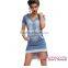 katrina kaif open sexy photo Young Girl Fashion Banded Hi-Low Denim elegant Dress