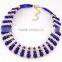 ODM/OEM Jewelry Factory three layer bead necklace, crystal necklace, chocker necklace
