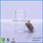 100ml transparent borosilicate glass bottle with stainless steel lid