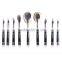 Top quality synthetic hair golf makeup brush set 9 pieces