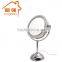 Double sided magnifying lighted makeup mirror with LED