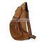 men's genuine leather backpack cross body chest bag