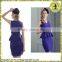 Sexy Slim One-piece Summer Purple Formal Ladies Suit With Belt