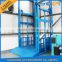 Vertical guide rail elevators hydraulic cargo lifts residential cost